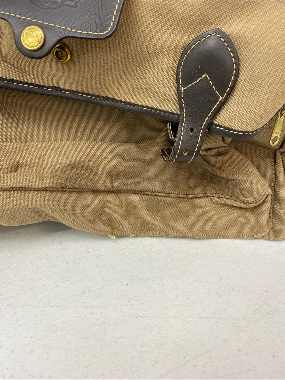 Two Eddie Bauer Ford Duffle Bags- Tan